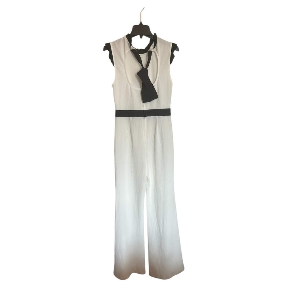 Smak Parlour Elegant White and Black Jumpsuit